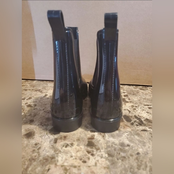 Mobesano  by Ska-Doo Women's Ladies Shiny Short Ankle High Rain Winter Boots - Picture 3 of 5